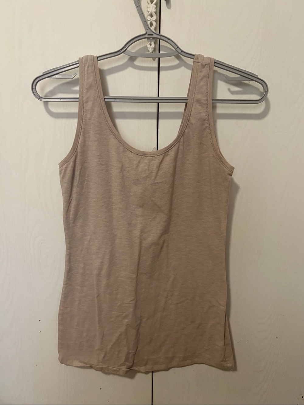 Womens Beige Tank Top Size L